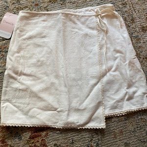 White Wrap Skirt